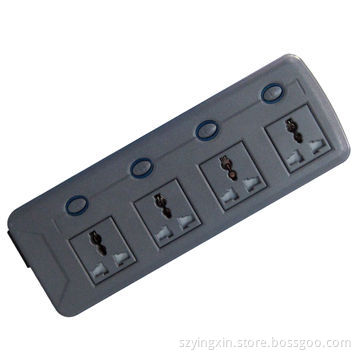 Energy-saving remote control extension socket with four holes